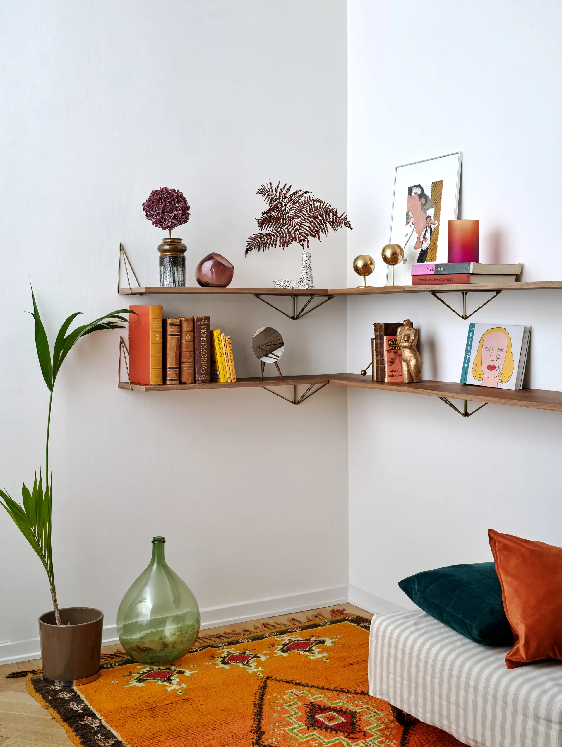 Prateleira Pythagoras, grande, nogueira Maze