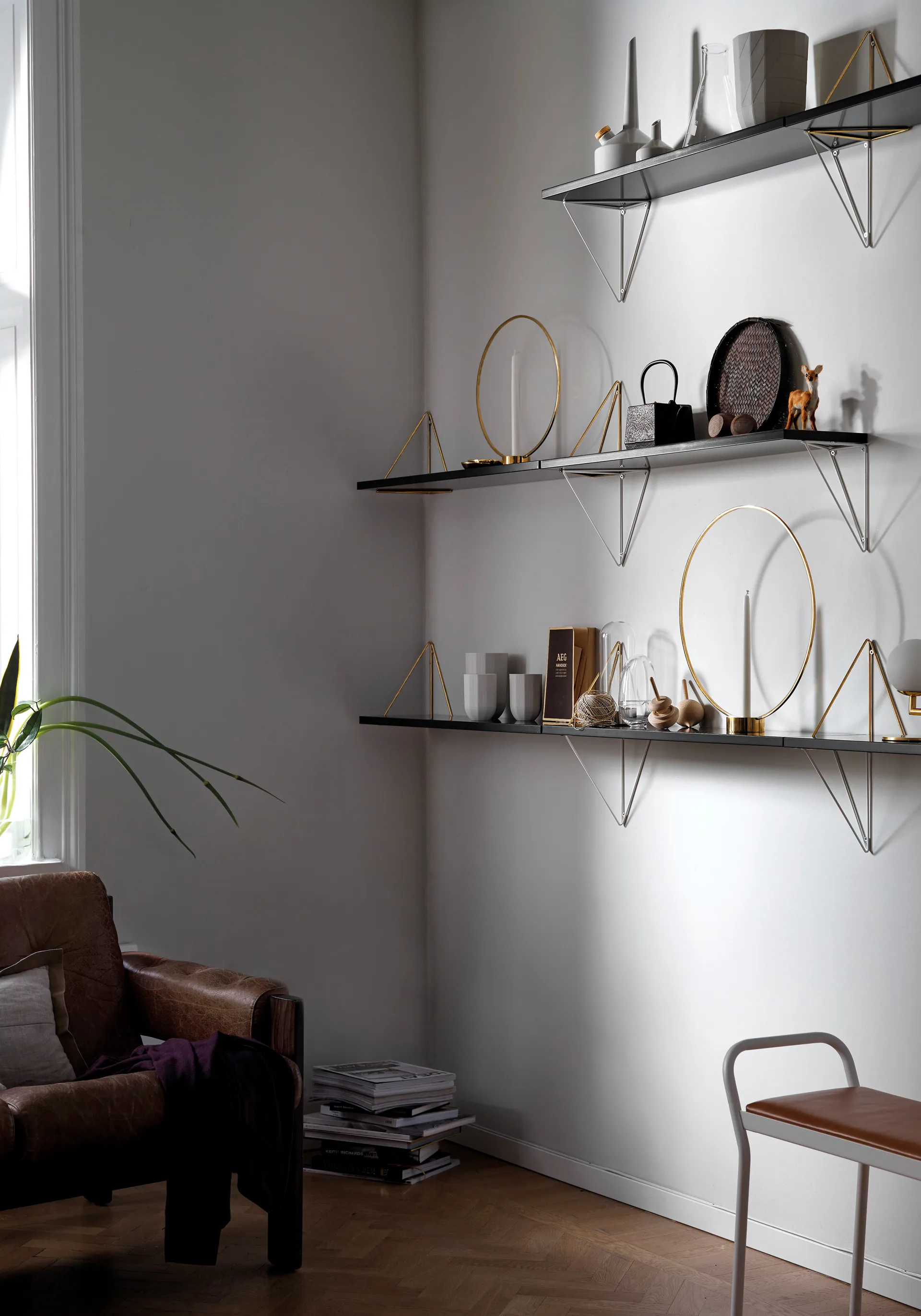 Prateleira Pythagoras, preto Maze