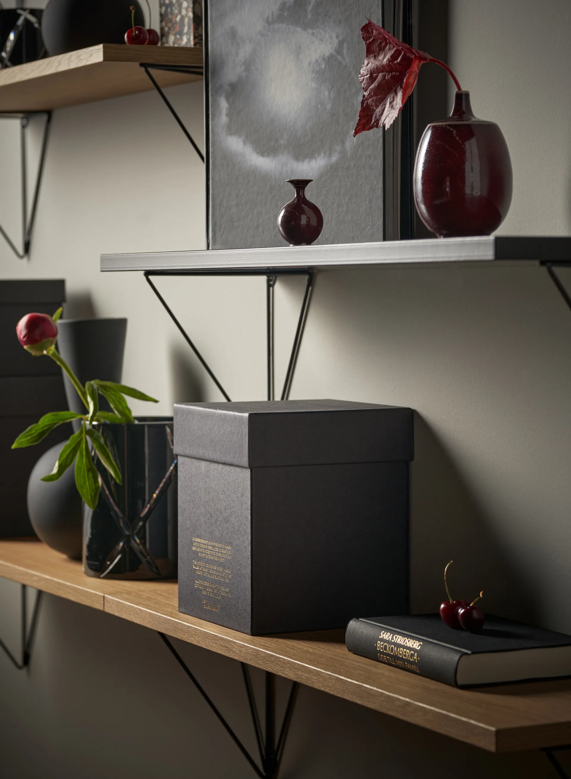 Prateleira Pythagoras, preto Maze