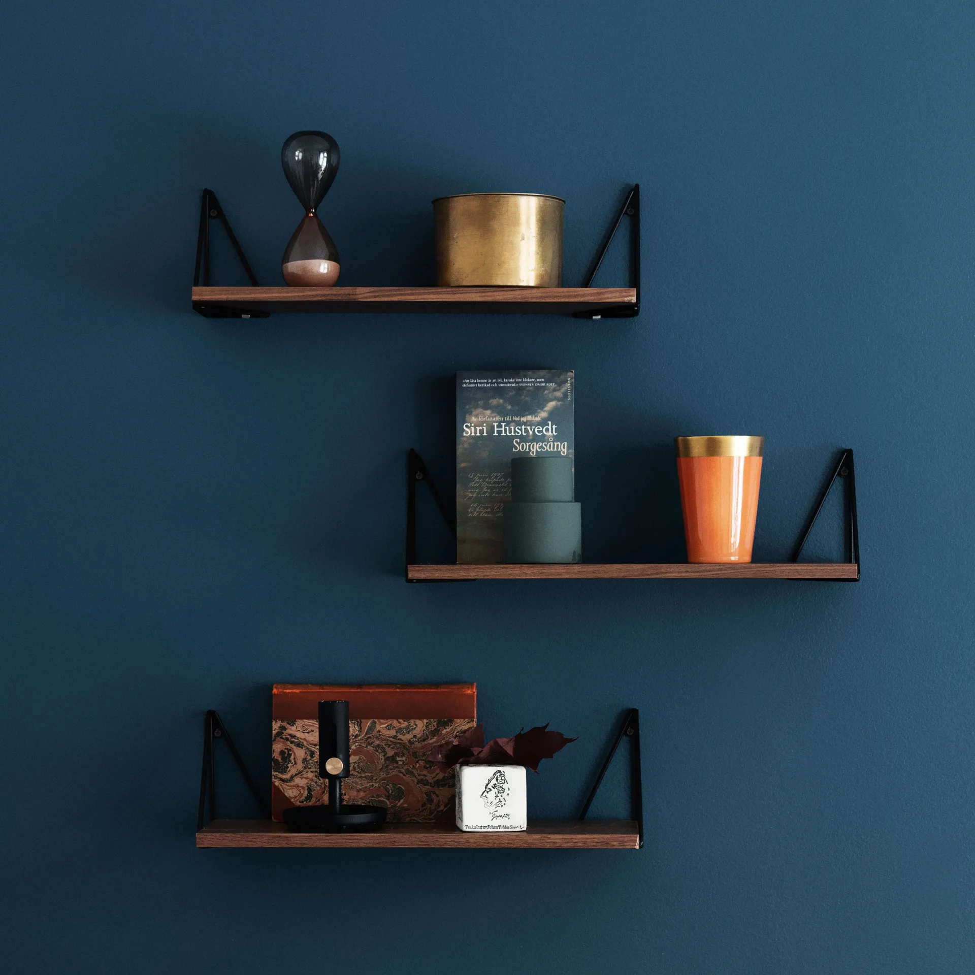 Prateleira Pythagoras XS, nogueira-preto Maze