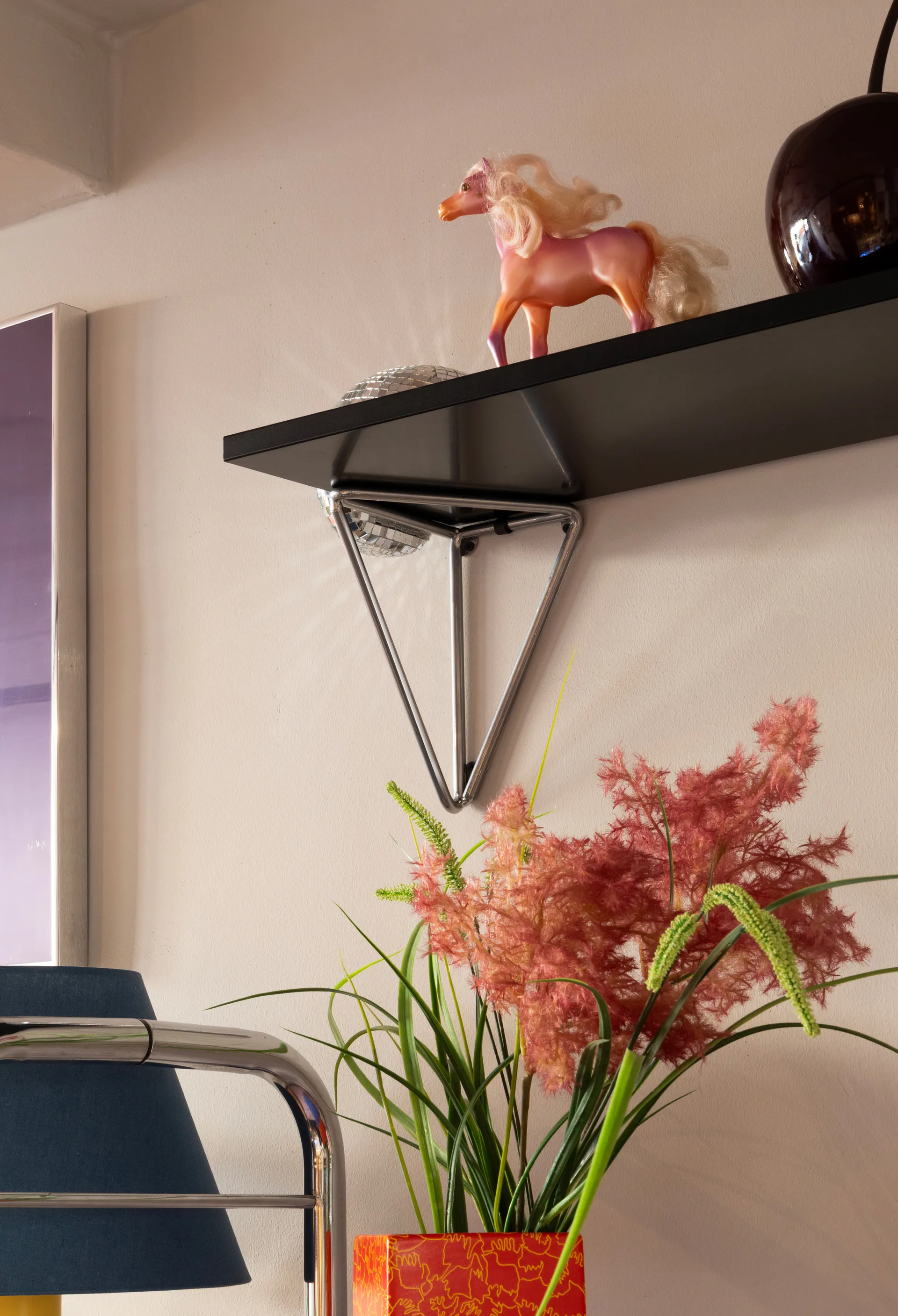 Pythagoras XL suportes 2 unidades, Cromado Maze