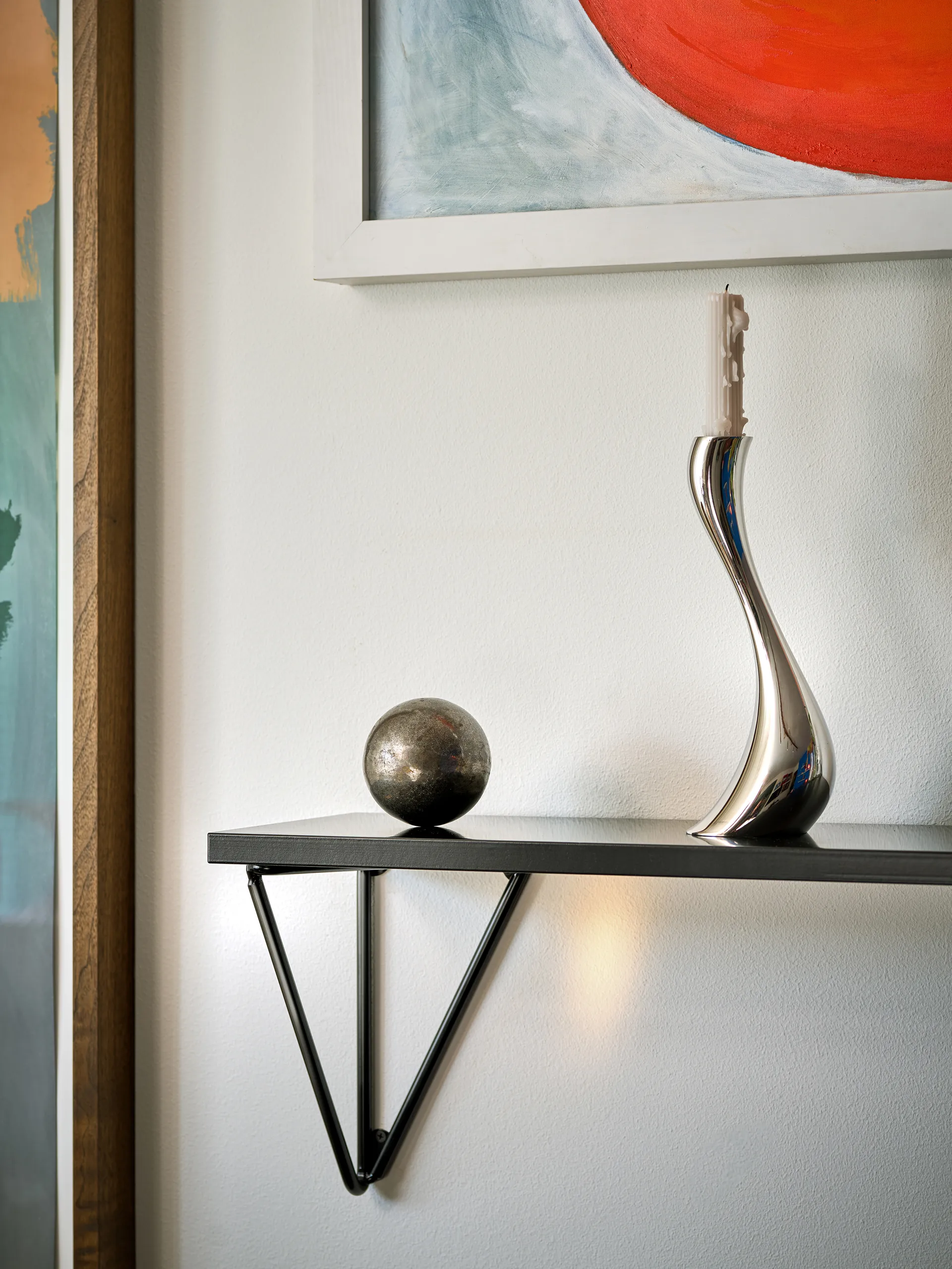 Pythagoras XL suportes 2 unidades, Preto intenso Maze