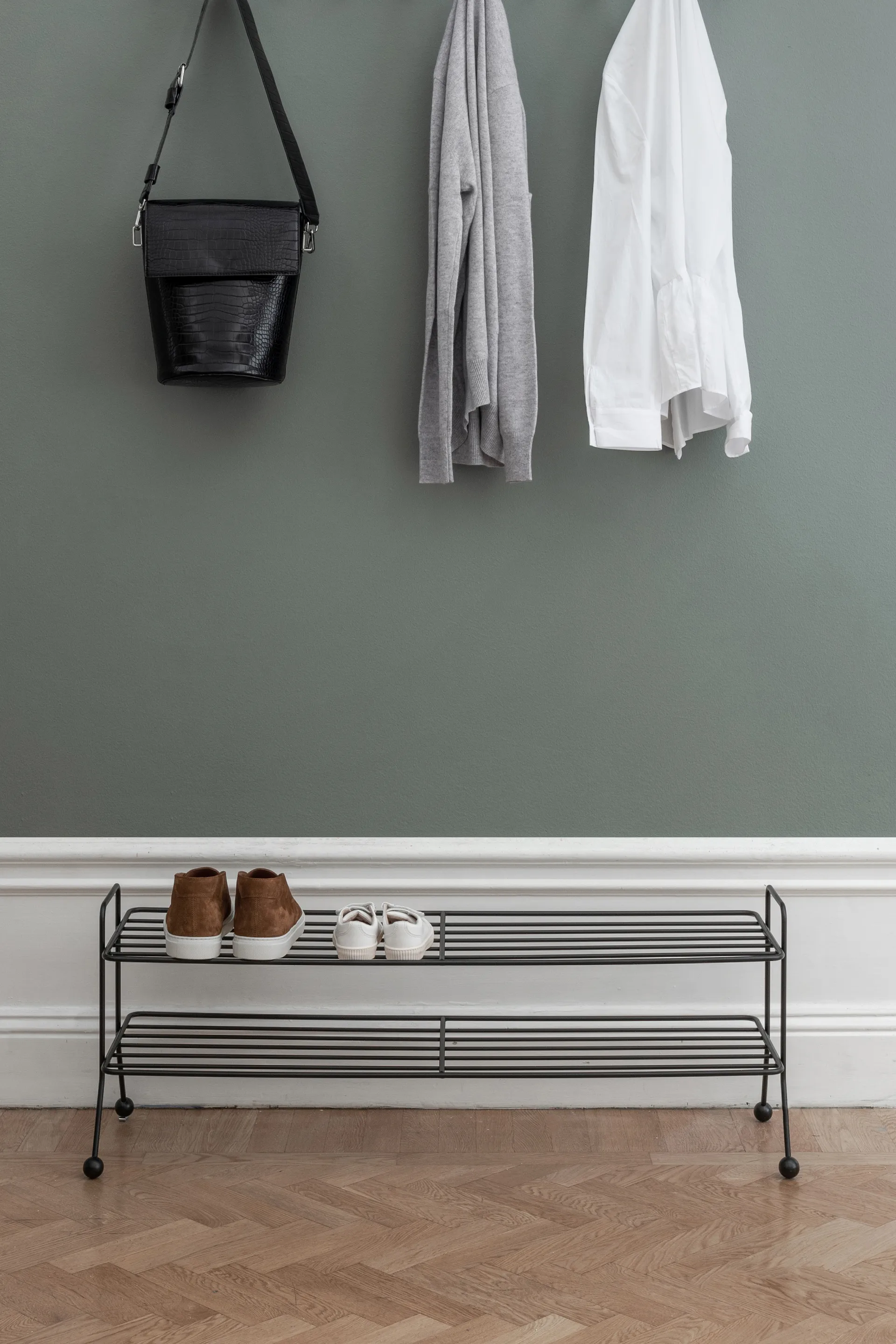 Sapateira Bill Shoe Shelf L, Preto Maze