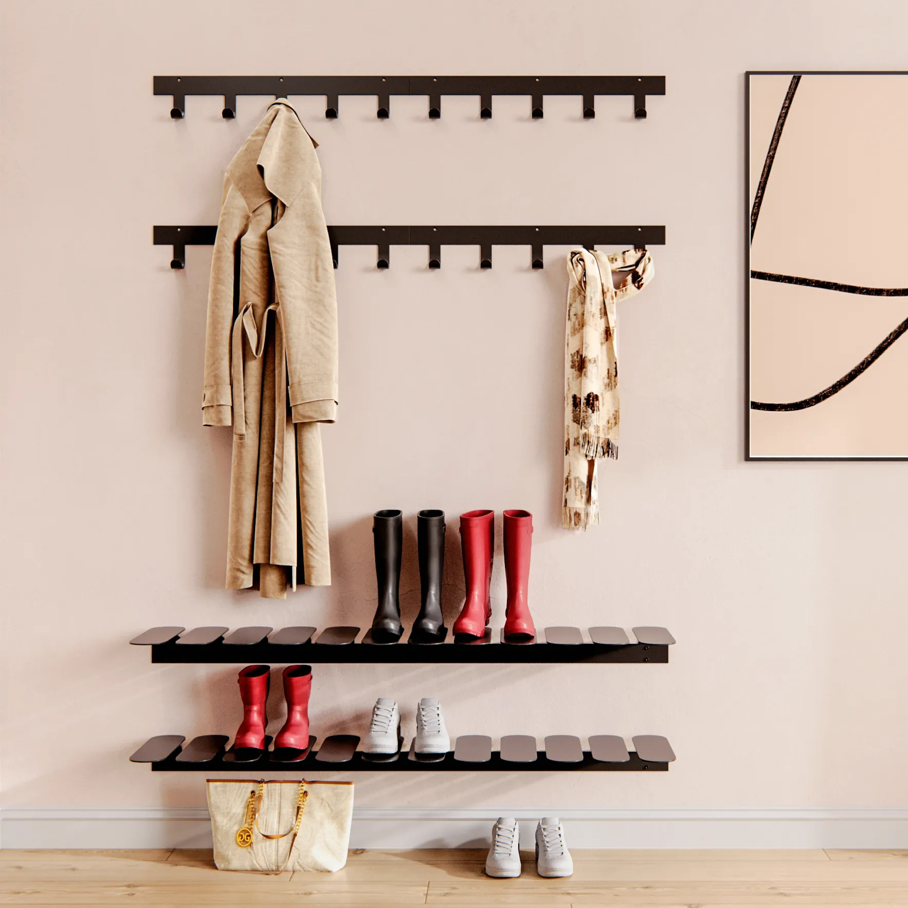 Sapateira Step, preto Maze