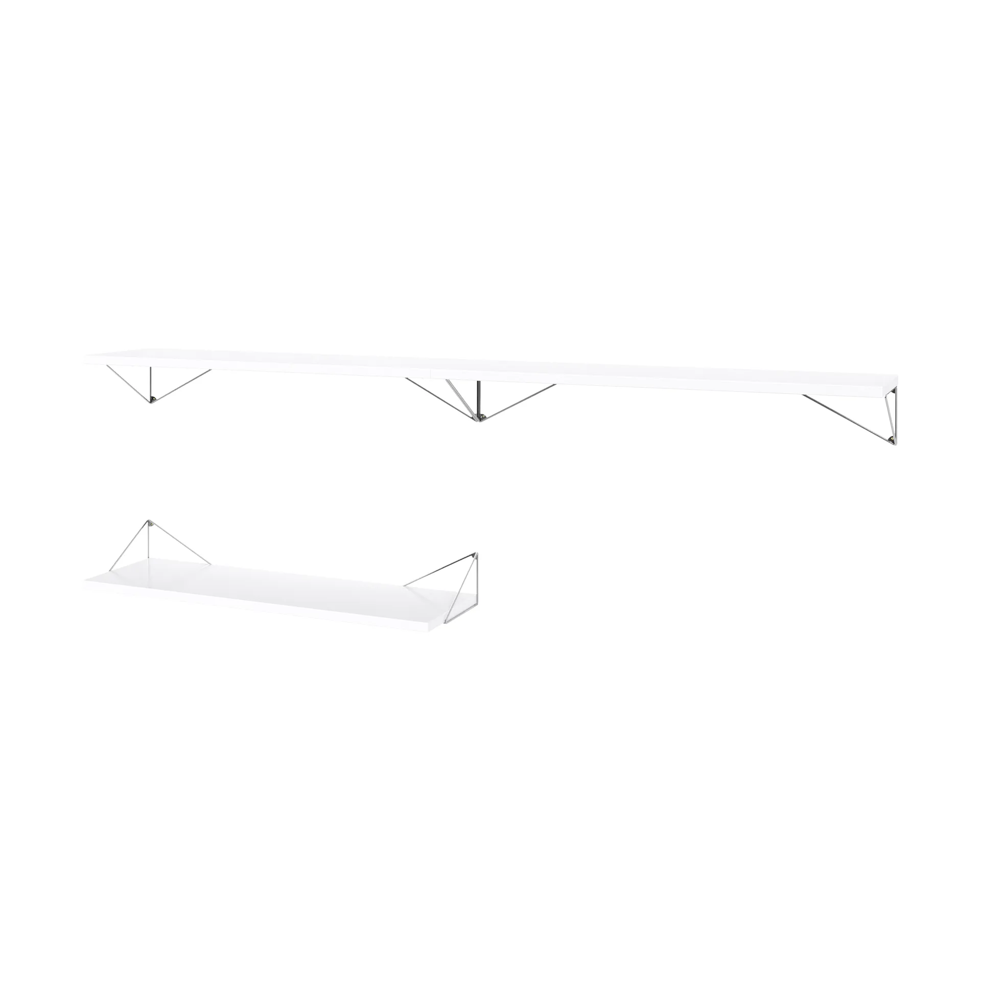 Sistema de estantes Pythagoras Bundle A branco-cromo Maze