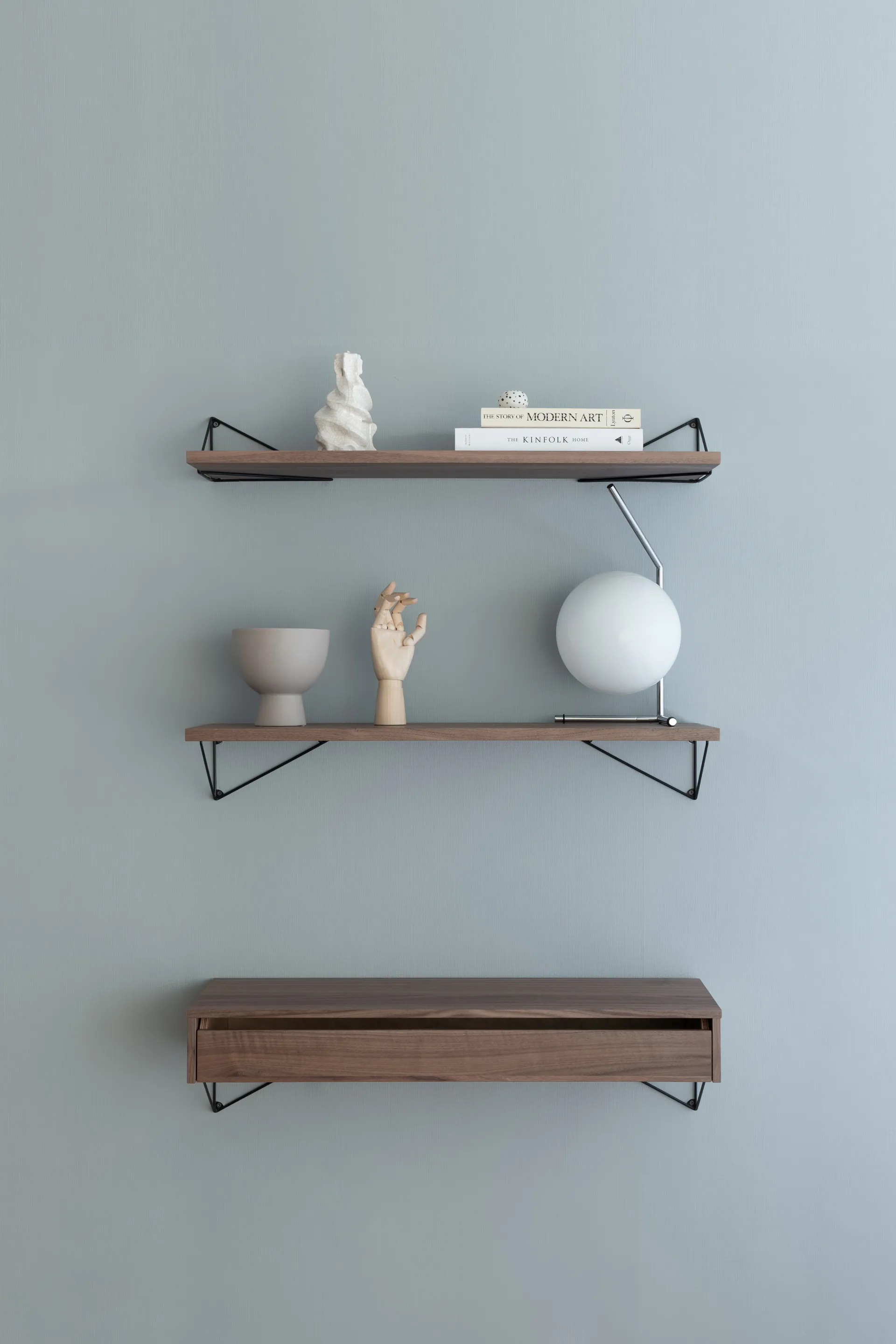 Sistema de estantes Pythagoras Bundle C nogueira-preto Maze