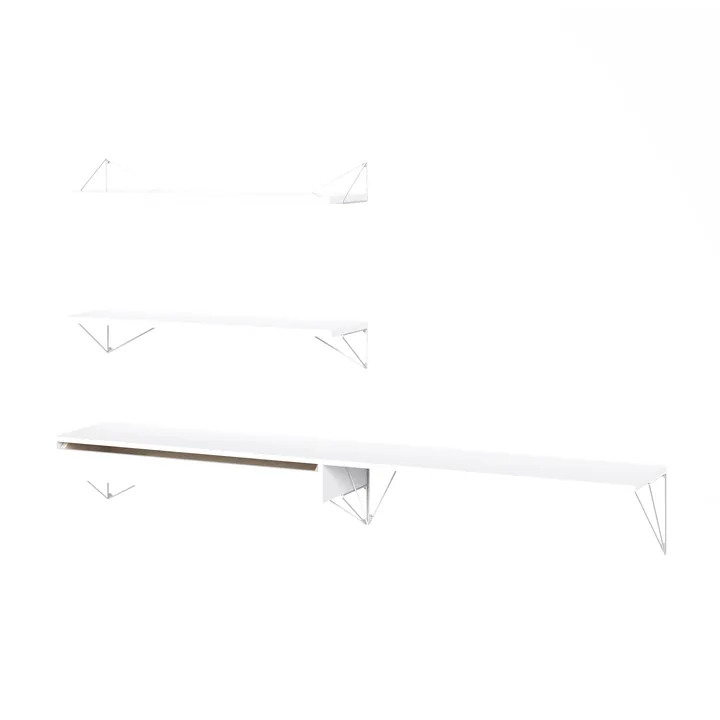 Sistema de estantes Pythagoras Bundle D branco-branco - Maze