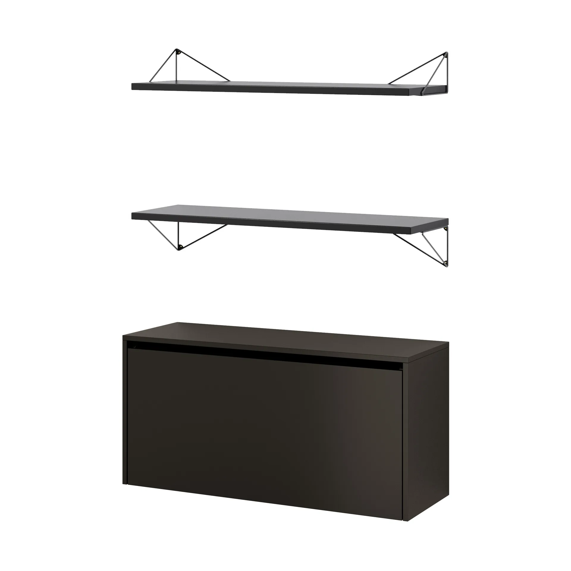 Sistema de estantes Pythagoras Bundle F preto-preto,  Maze