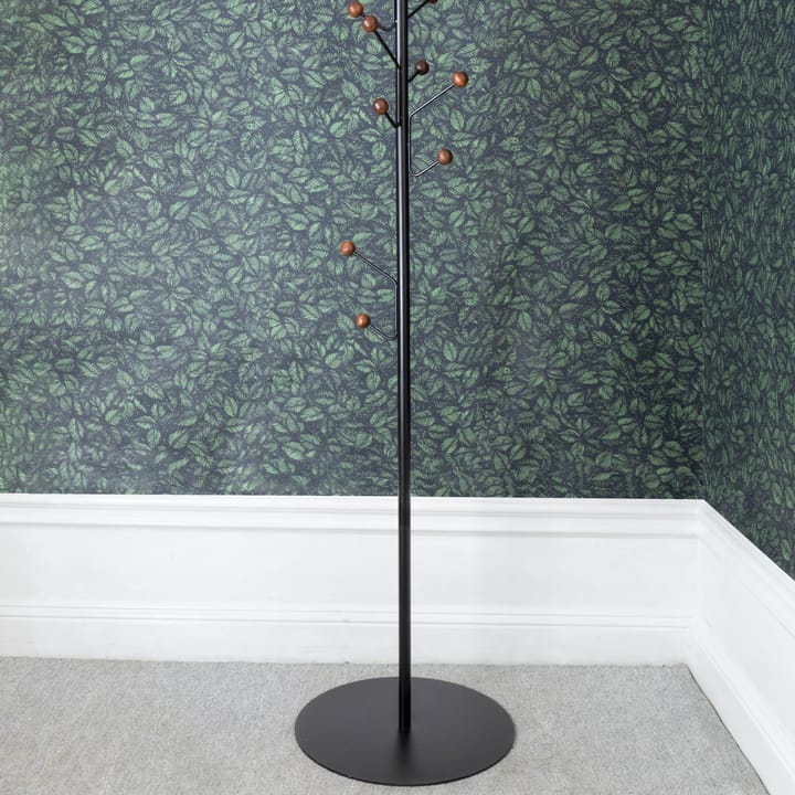 Suporte para cabides Bill Floor, Castanho escuro-preto Maze