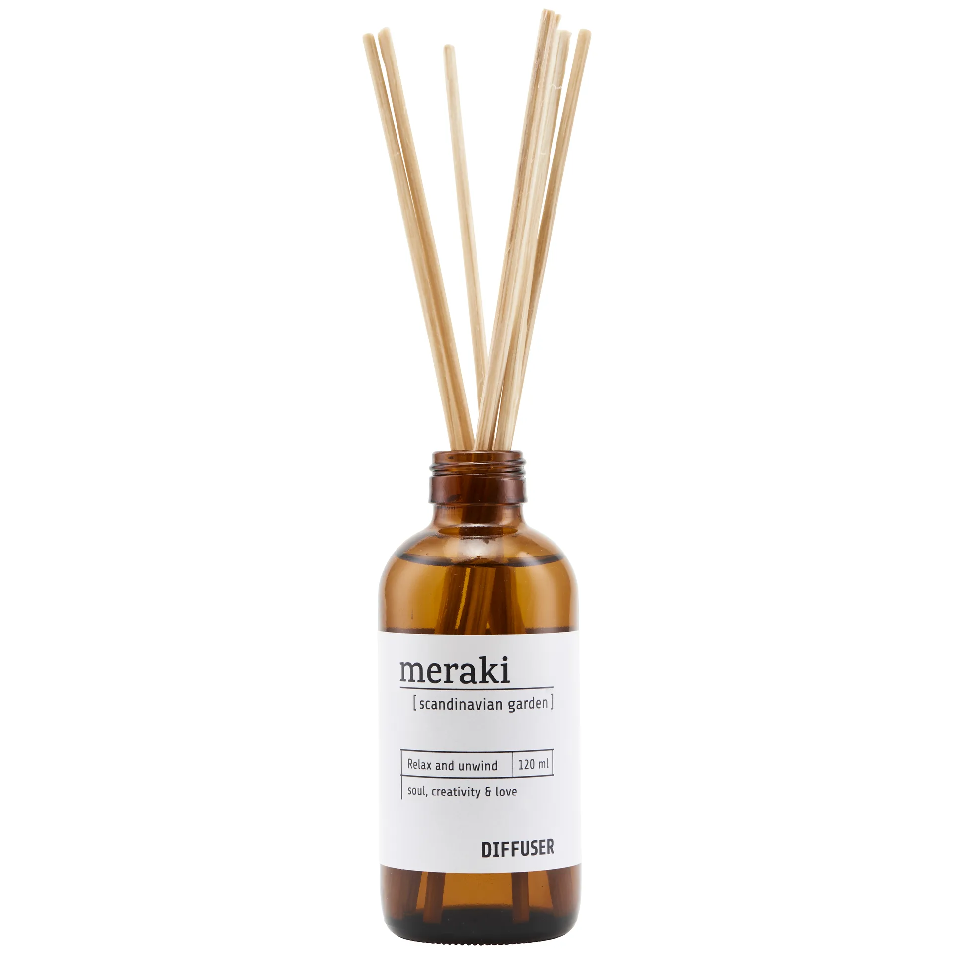 Ambientador em sticks Meraki, scandinavian garden Meraki