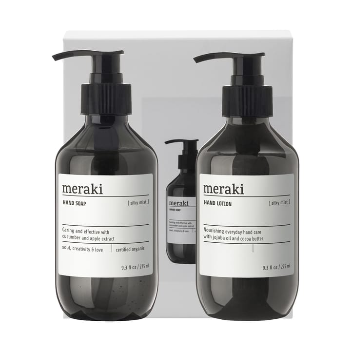 Meraki conjunto de presente com sabonete líquido para mãos e loção para mãos - Névoa sedosa - Meraki