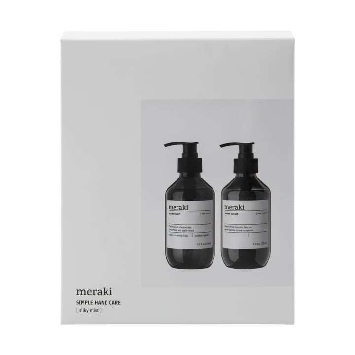 Meraki conjunto de presente com sabonete líquido para mãos e loção para mãos, Névoa sedosa Meraki