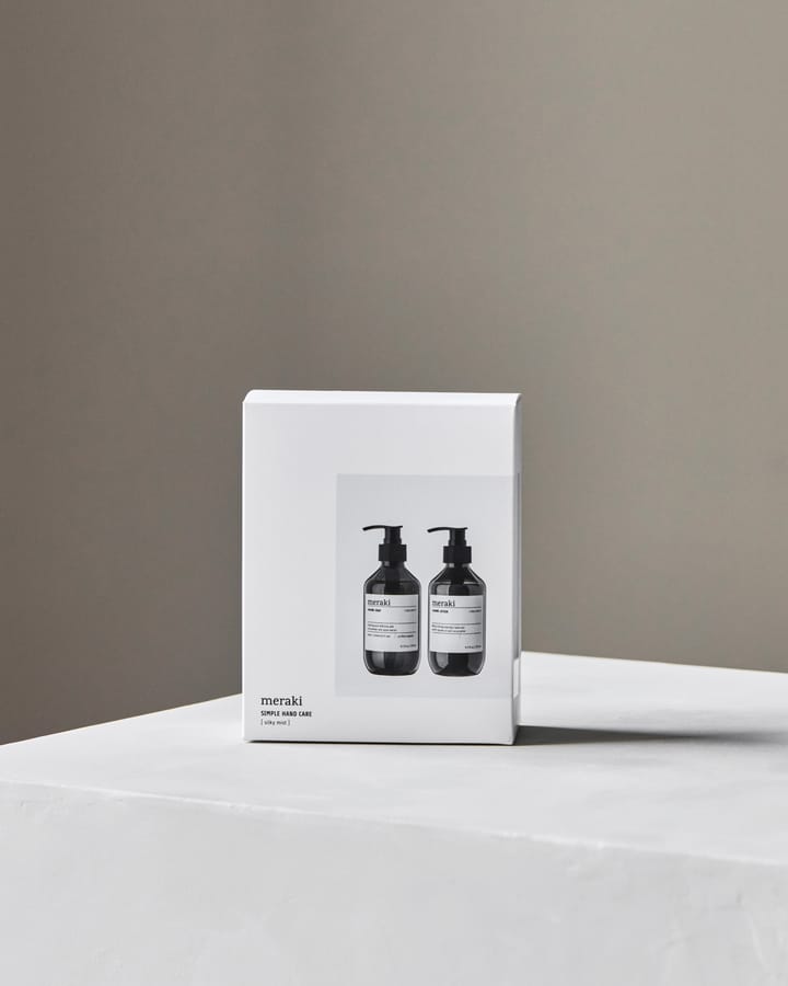 Meraki conjunto de presente com sabonete líquido para mãos e loção para mãos, Névoa sedosa Meraki