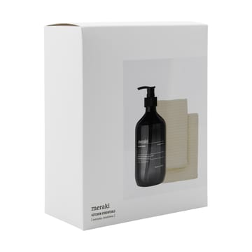Meraki conjunto de presente de detergente e pano de cozinha 3 peças - Lago Sombra - Meraki