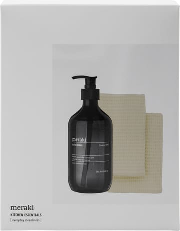Meraki conjunto de presente de detergente e pano de cozinha 3 peças - Lago Sombra - Meraki