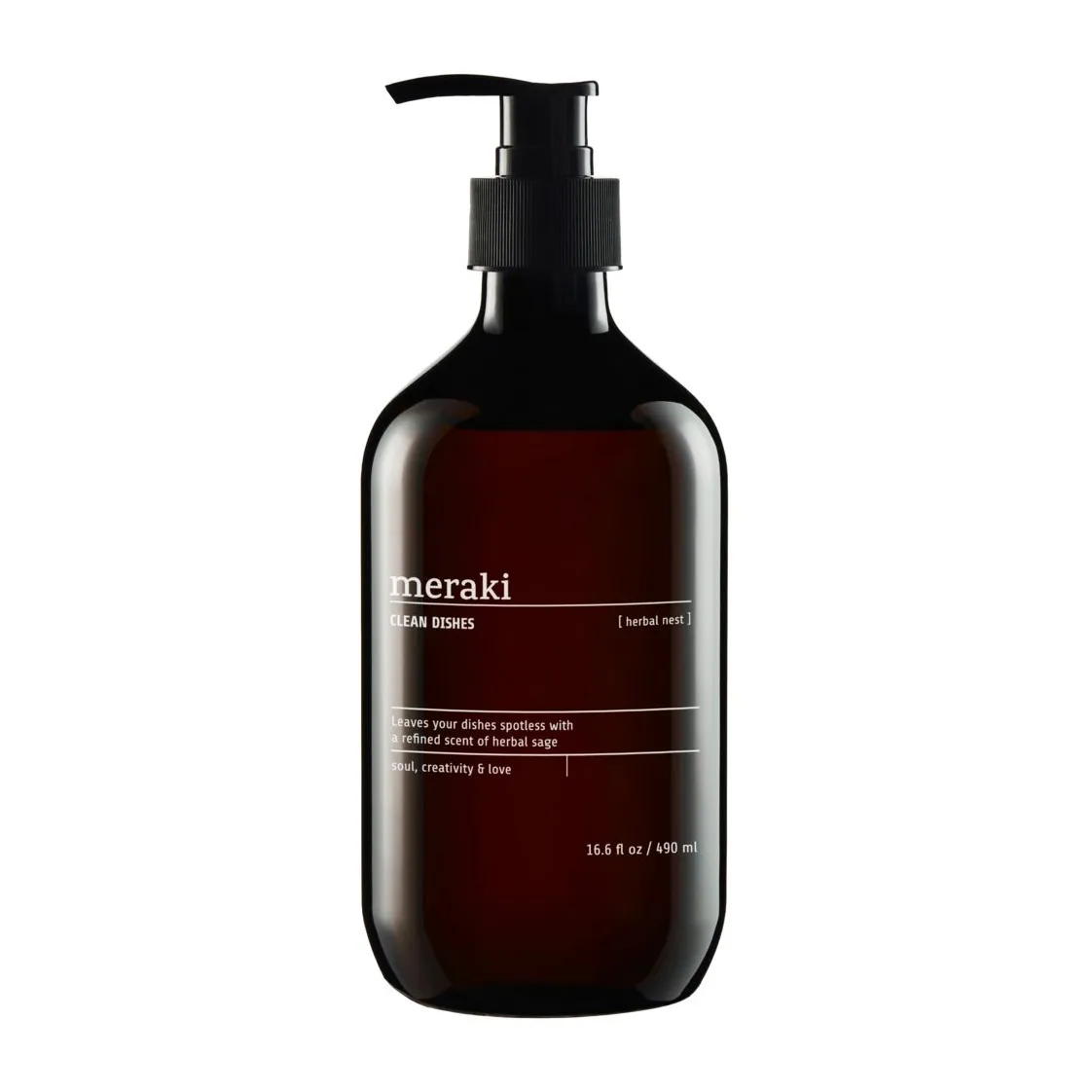 Meraki detergente de louça 490 ml, Herbal nest Meraki