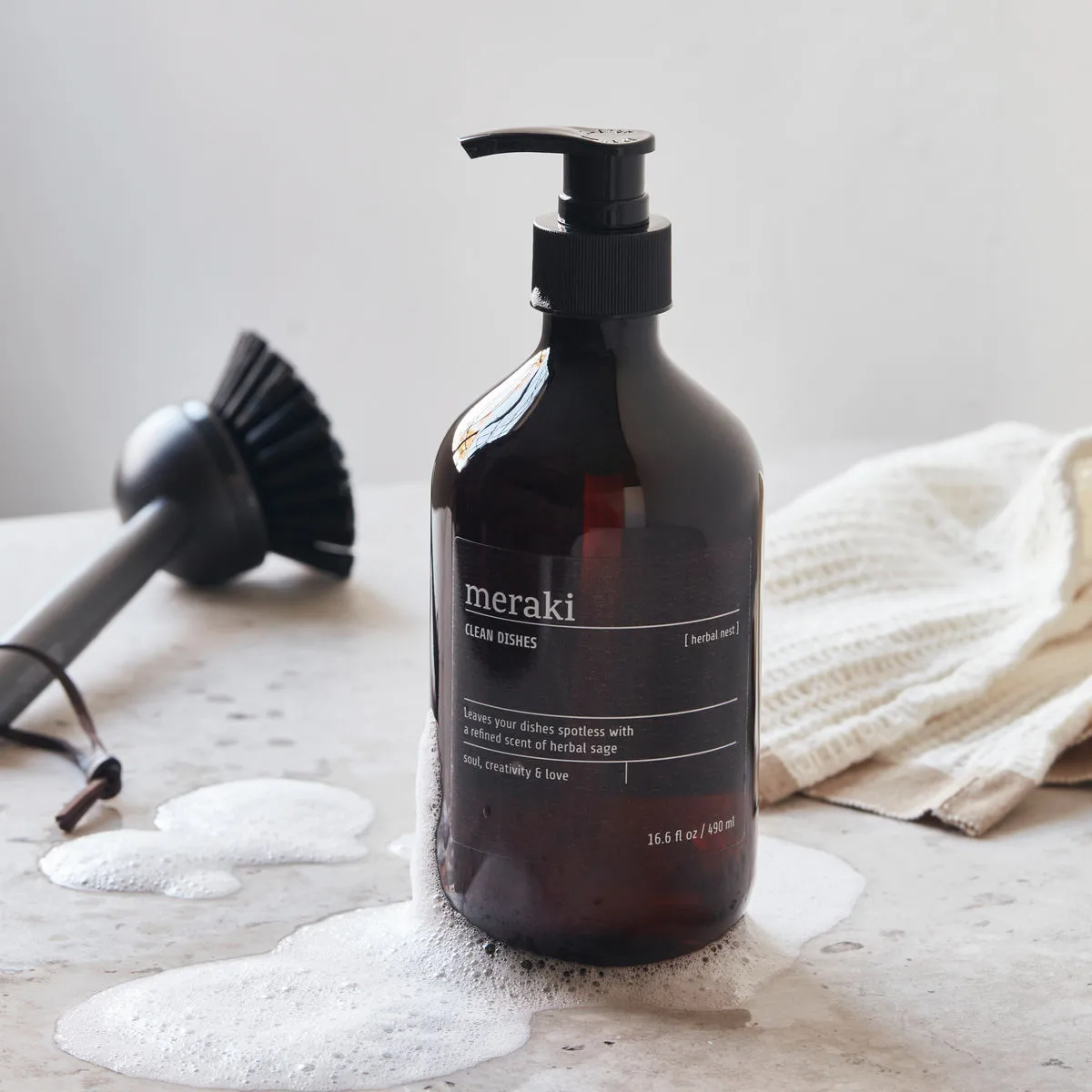 Meraki detergente de louça 490 ml, Herbal nest Meraki