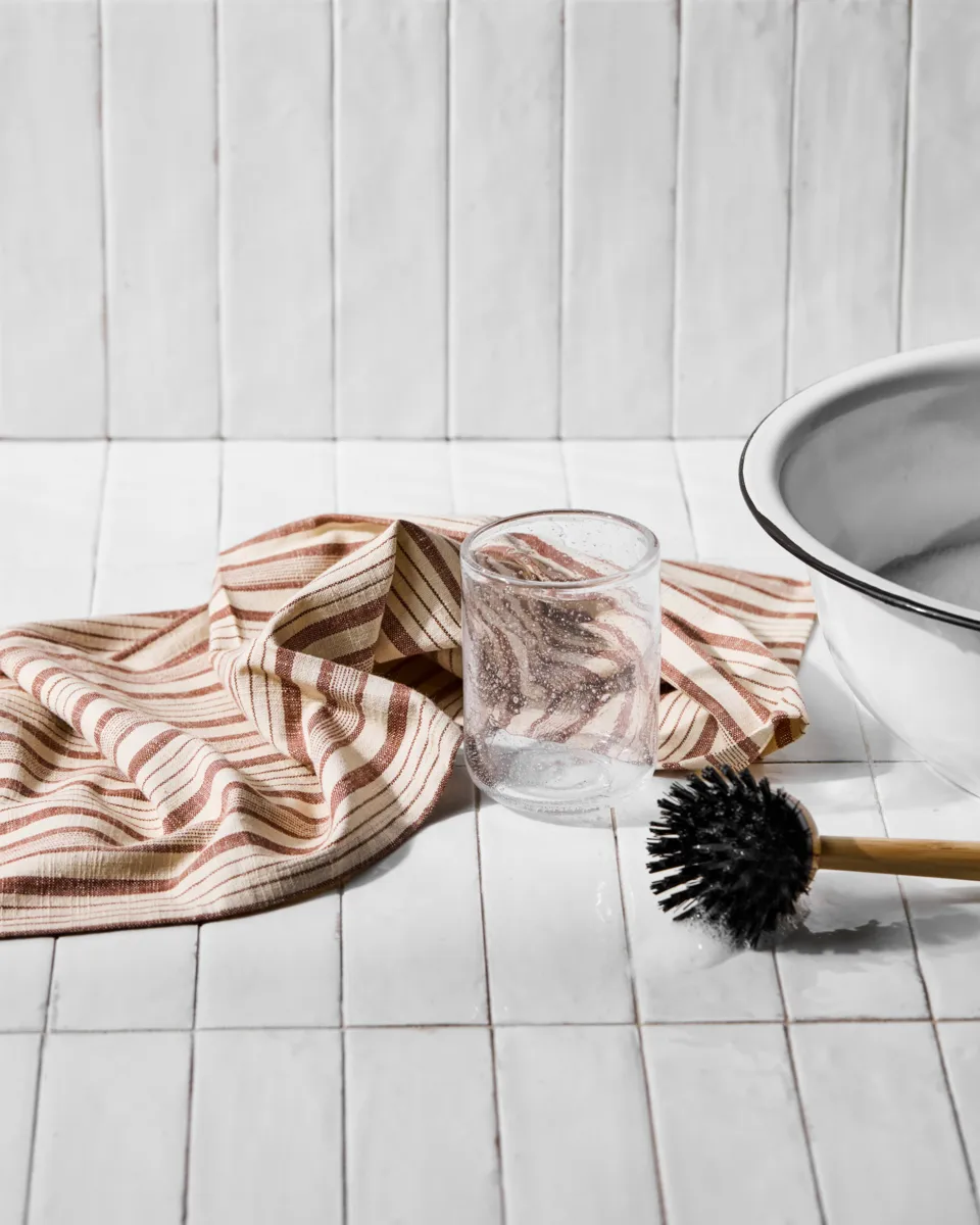 Meraki pano de cozinha 50x70 cm 2 unidades, Terracota Meraki