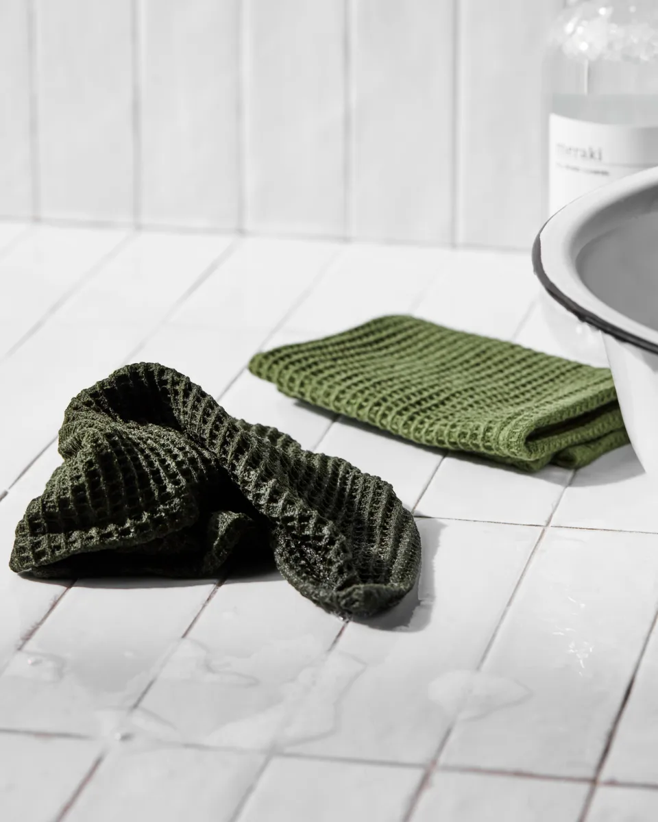 Meraki pano de prato 30x30 cm 2 unidades, Verde Meraki