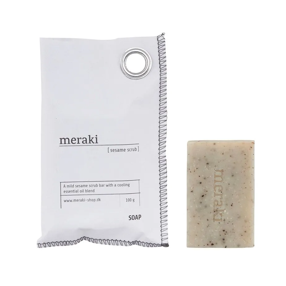 Sabonete Meraki, sesame scrub Meraki