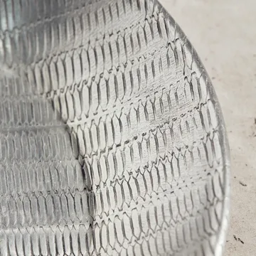 Tabuleiro Malva Ø20 cm - Prata antiga - Meraki