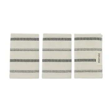 True fralda de lavagem 3 peças - Branco sujo-preto - Meraki