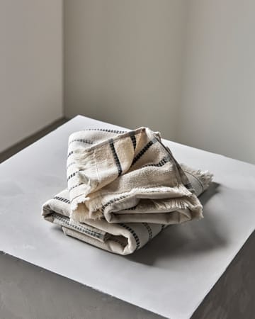 True toalha 2 peças - Branco sujo-preto, 50x100 cm - Meraki