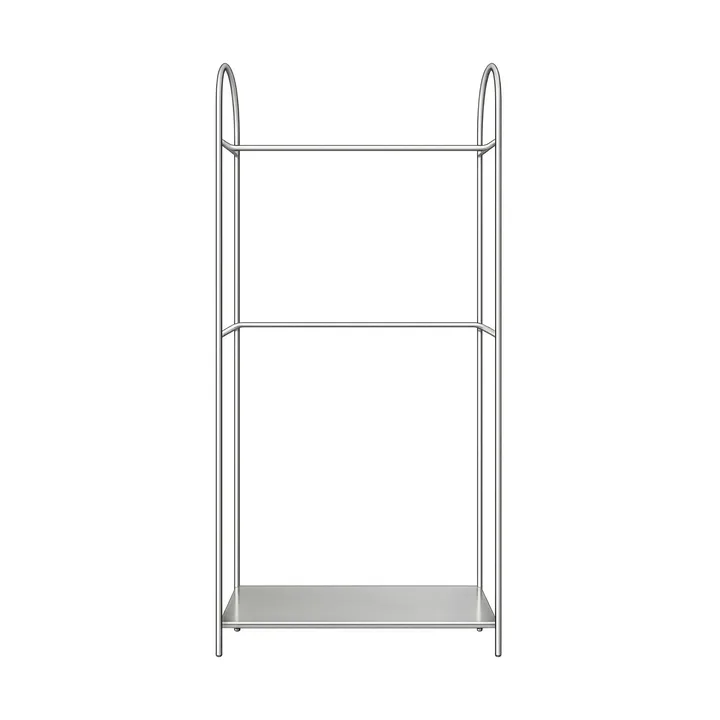 Arch cabideiro - Cor prateada, 39x92x186 cm - Mette Ditmer