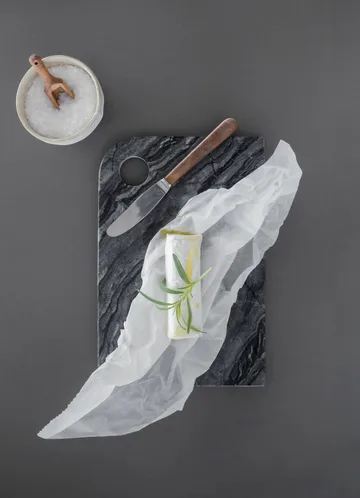 Bandeja de servir Marble média 20x30 cm - Black-grey - Mette Ditmer