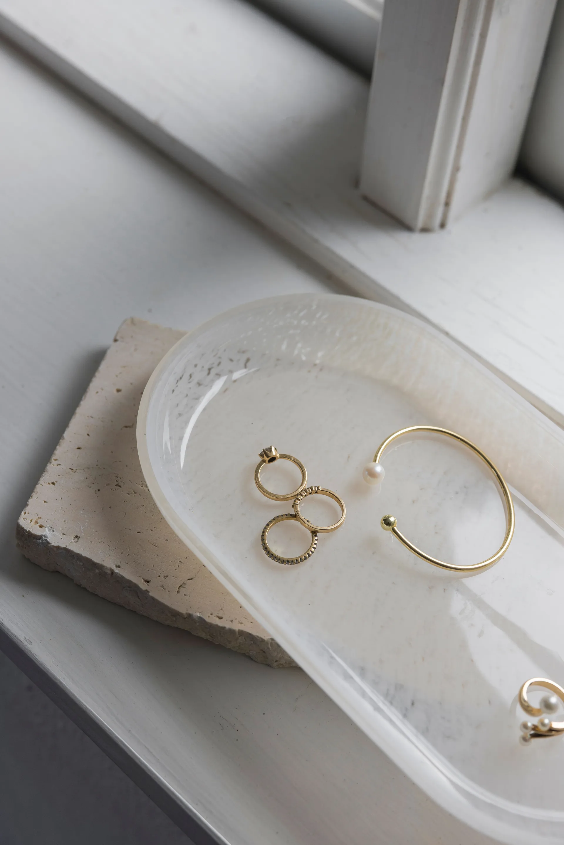 Bandeja Opal, Linho, 14x25,5 cm Mette Ditmer