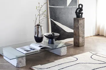 By Hand tigela com pé Ø31,5x20 cm - Branco sujo - Mette Ditmer