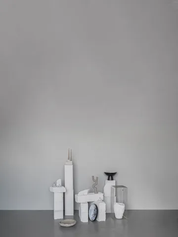 By Hand tigela com pé Ø31,5x20 cm - Branco sujo - Mette Ditmer