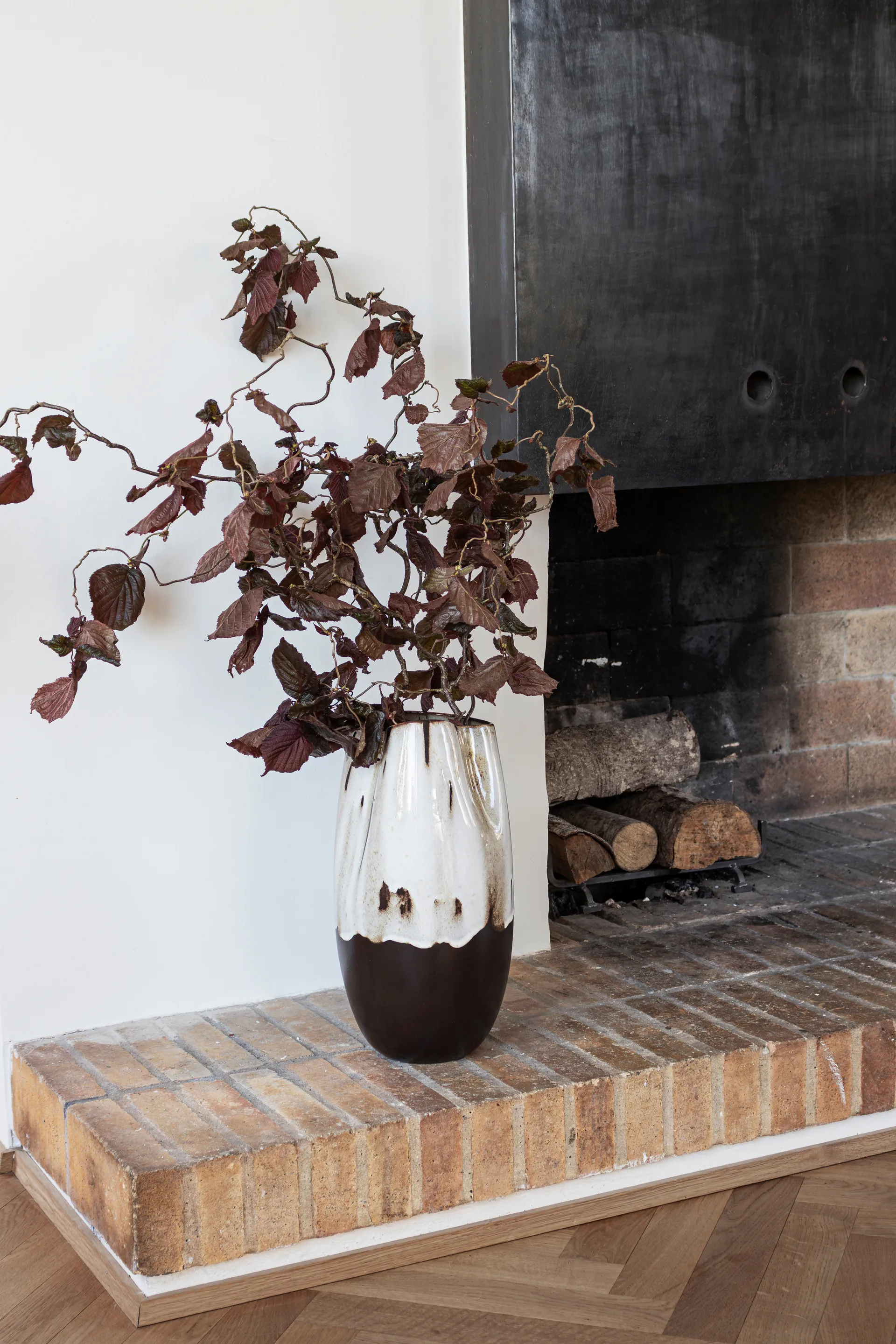 By Hand vaso grande 38,5 cm, Branco sujo Mette Ditmer