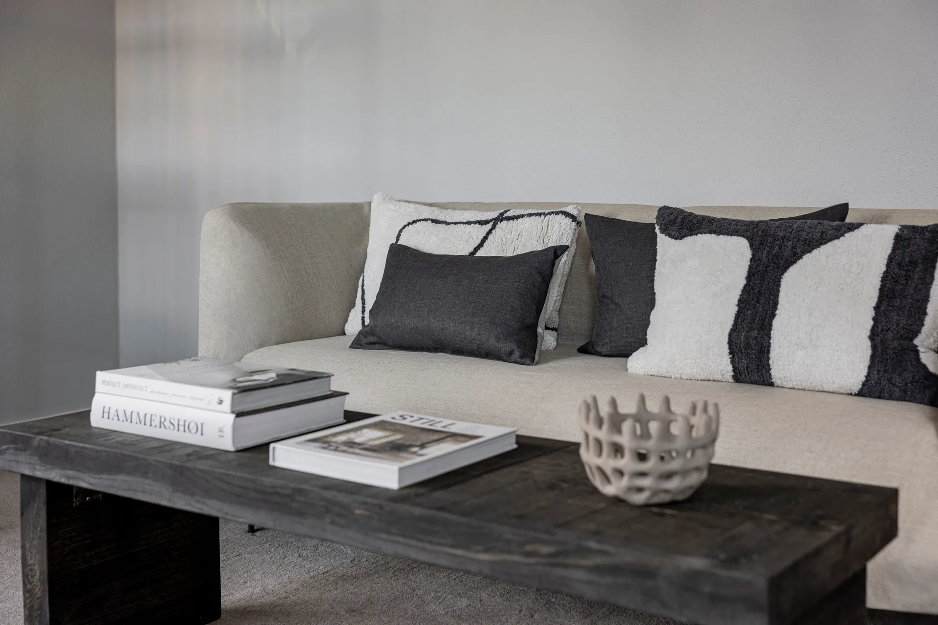 Capa de almofada Scala, Cinza pedra, 40x60 cm Mette Ditmer