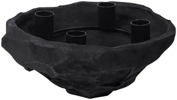 Castiçal Art Piece Ø23 cm  - Preto - Mette Ditmer