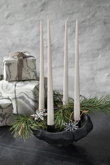 Castiçal Art Piece Ø23 cm  - Preto - Mette Ditmer