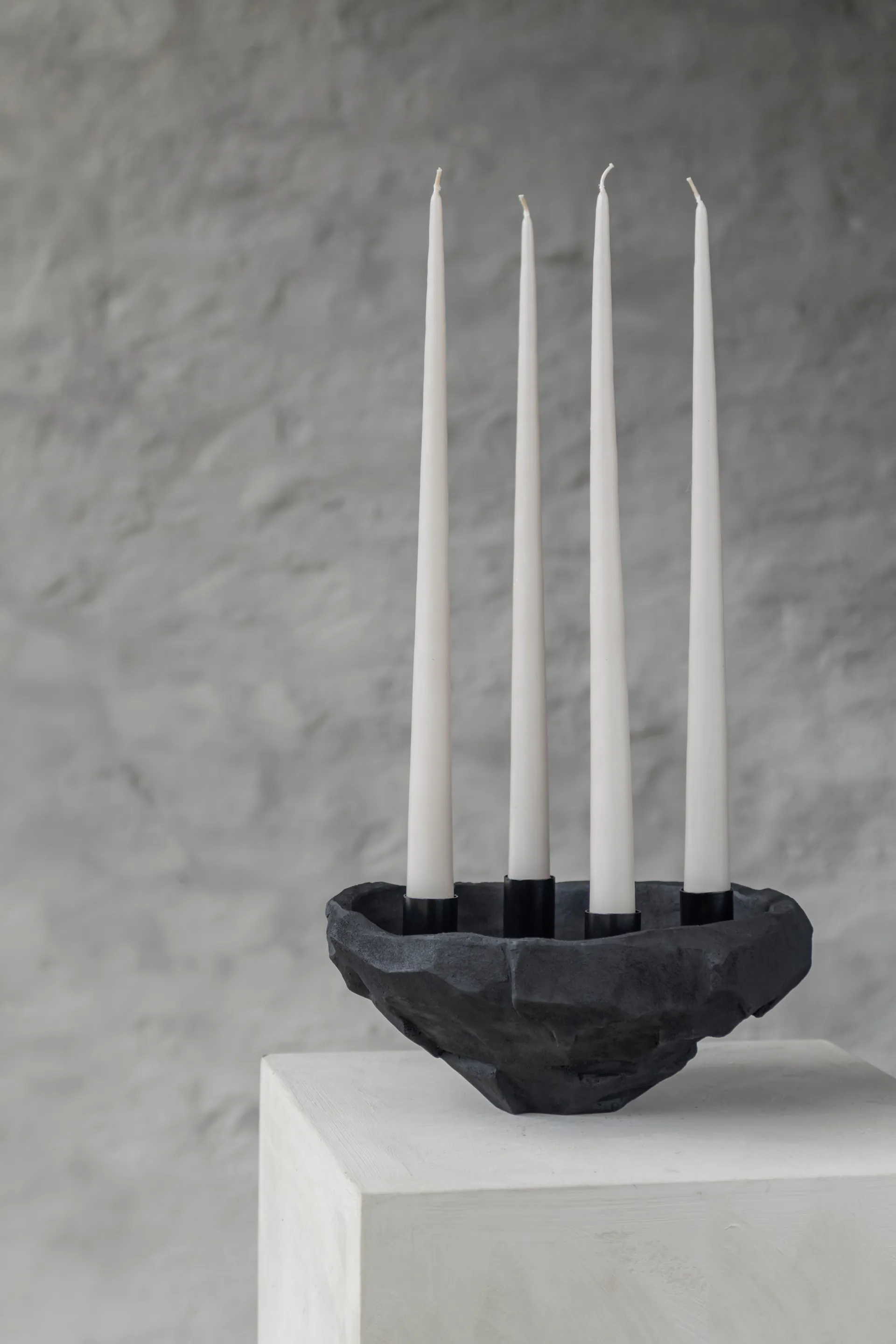 Castiçal Art Piece Ø23 cm , Preto Mette Ditmer