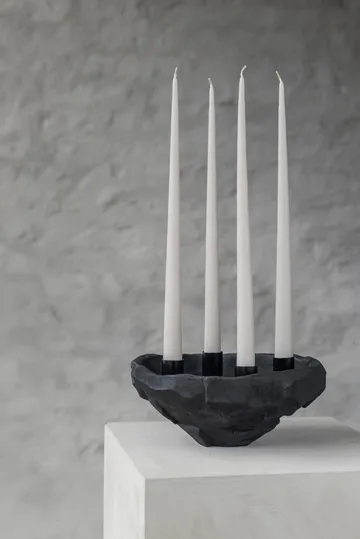 Castiçal Art Piece Ø23 cm  - Preto - Mette Ditmer