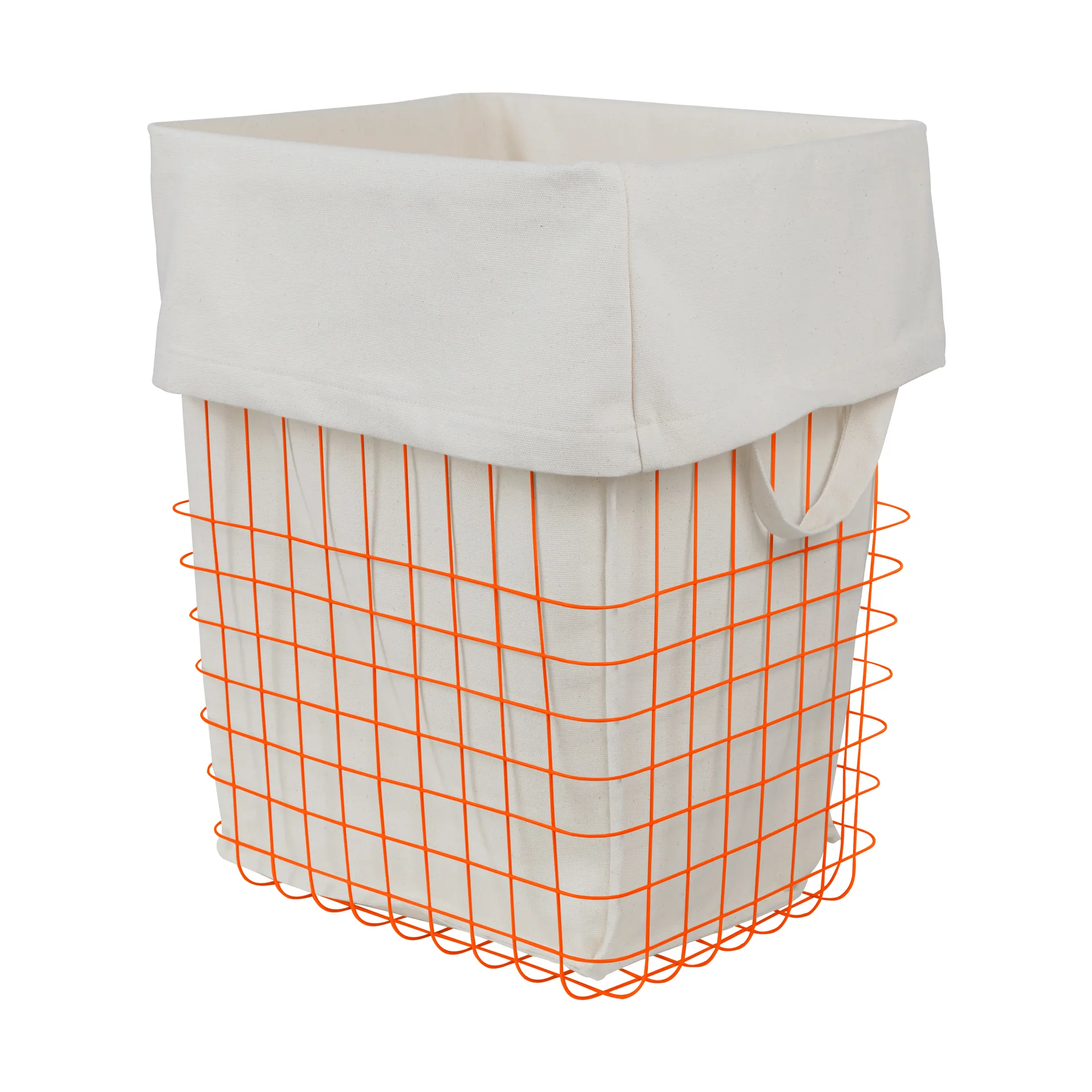 Cesta de armazenamento Store-it com saco de algodão grande, Laranja Mette Ditmer