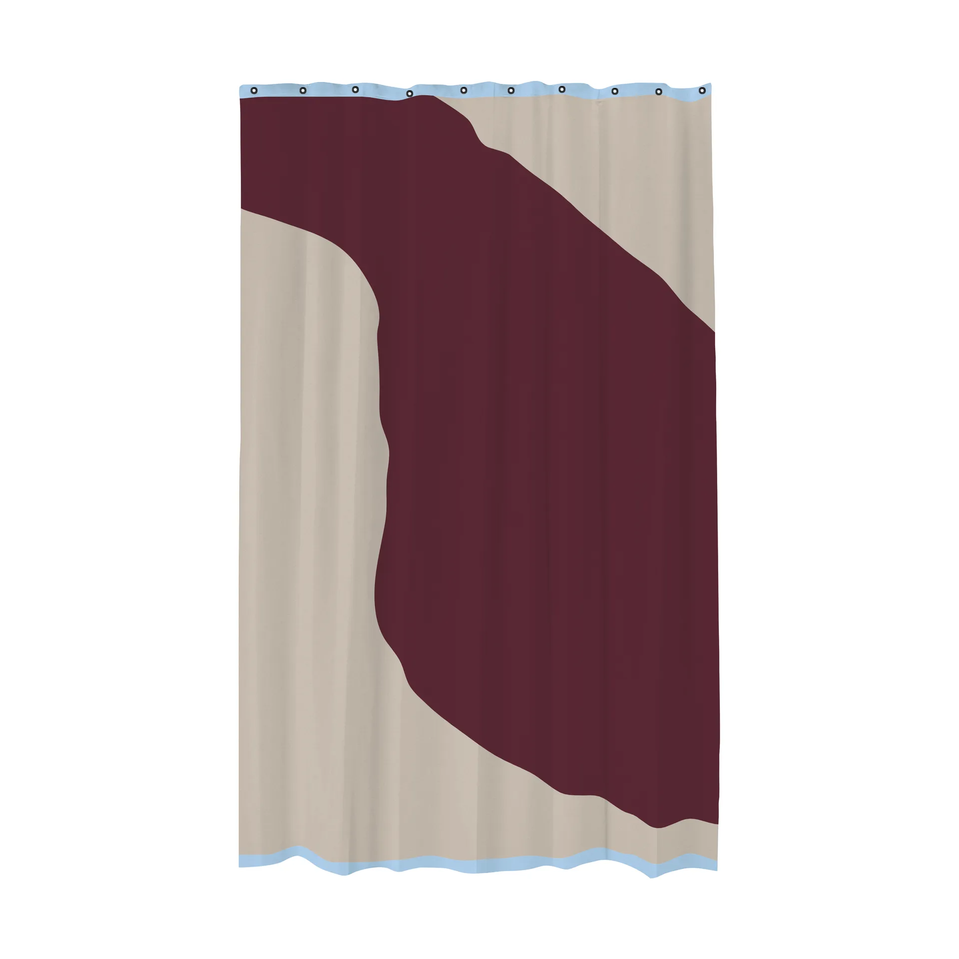 Cortina de chuveiro Nova Arte 150x200 cm , Red-Grey (vermelho-cinzento) Mette Ditmer
