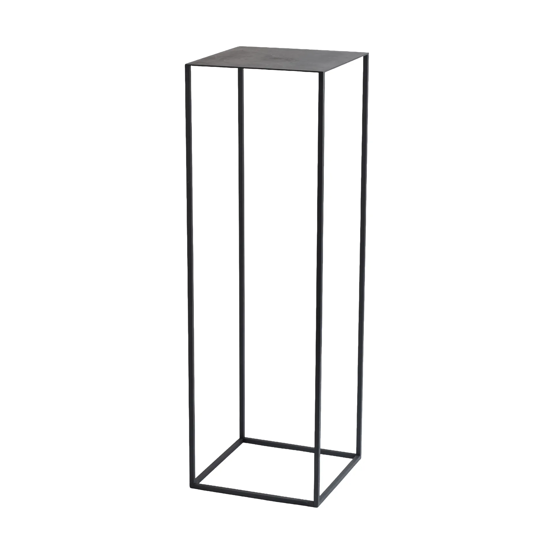 Cubic pedestal, Preto, 29x29x90 cm Mette Ditmer
