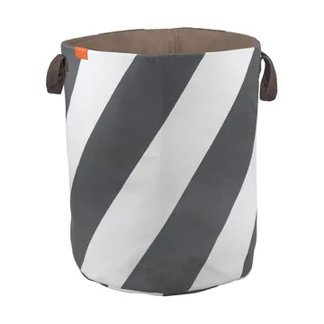 Diagonal cesto de roupa Ø40x50 cm - Cinzento escuro-branco sujo - Mette Ditmer