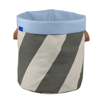 Diagonal cesto de roupa Ø40x50 cm - Oliva escuro-areia - Mette Ditmer