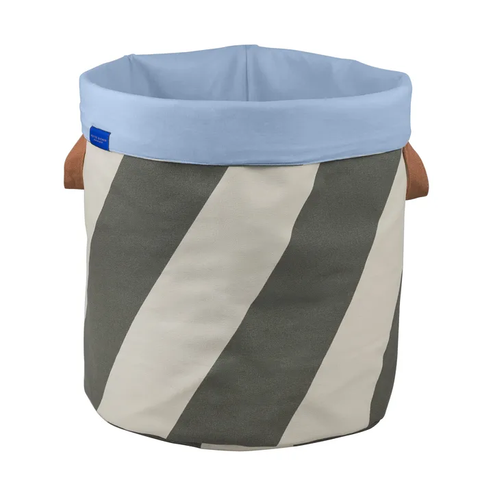 Diagonal cesto de roupa Ø40x50 cm - Oliva escuro-areia - Mette Ditmer