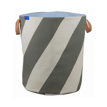 Diagonal cesto de roupa Ø40x50 cm - Oliva escuro-areia - Mette Ditmer