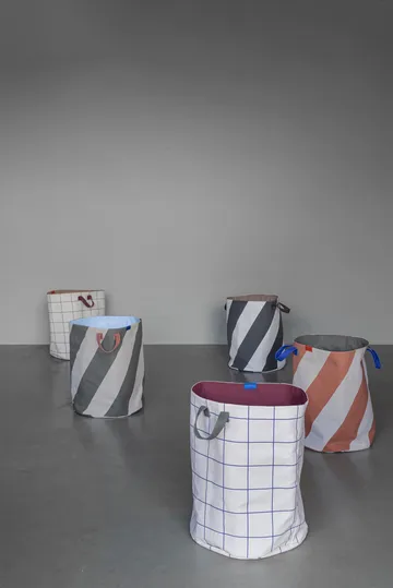 Diagonal cesto de roupa Ø40x50 cm - Tijolo-areia - Mette Ditmer