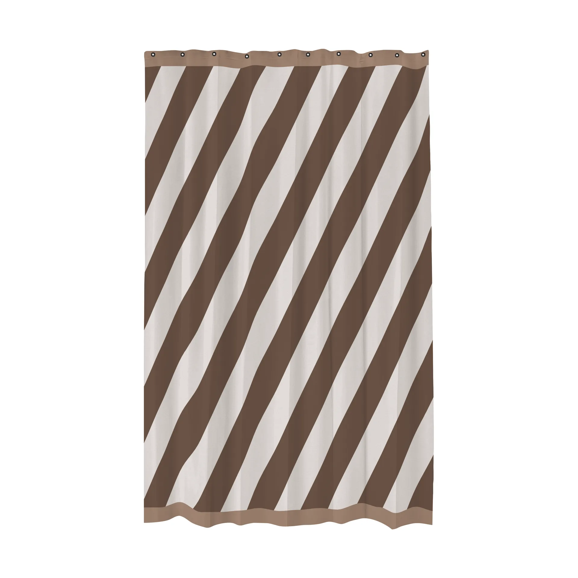 Diagonal cortina de duche 150x200 cm, Chocolate Mette Ditmer
