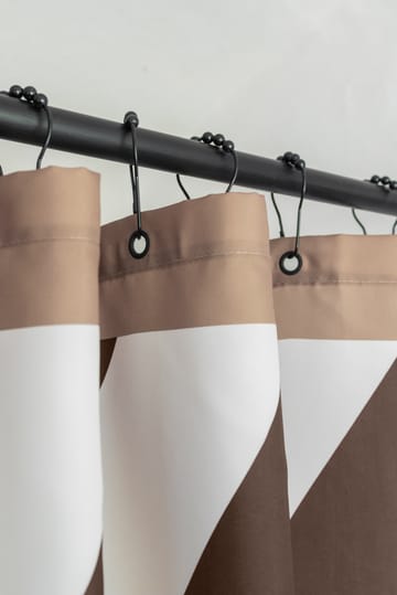 Diagonal cortina de duche 150x200 cm - Chocolate - Mette Ditmer