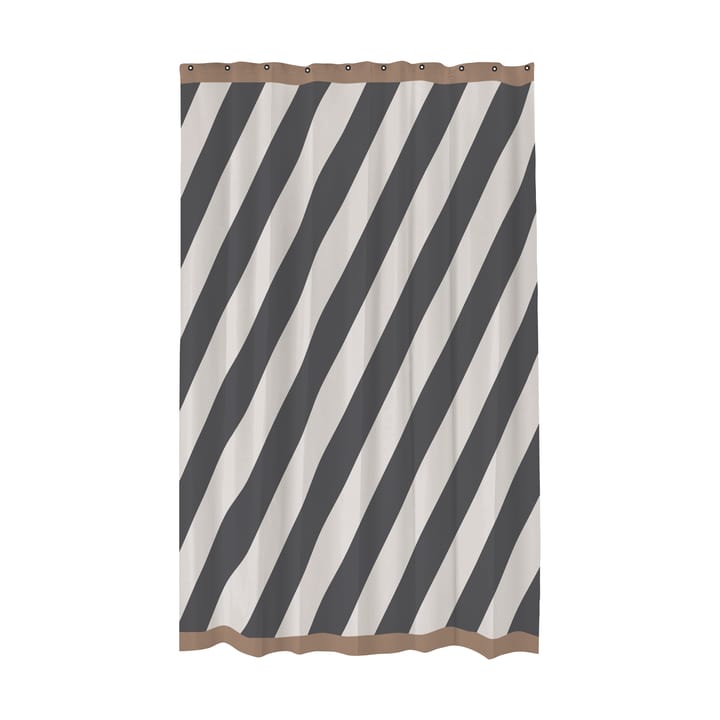 Diagonal cortina de duche 150x200 cm - Cinza escuro - Mette Ditmer