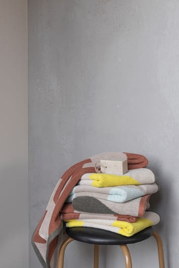 Diagonal toalha - Amarelo, 70x133 cm - Mette Ditmer